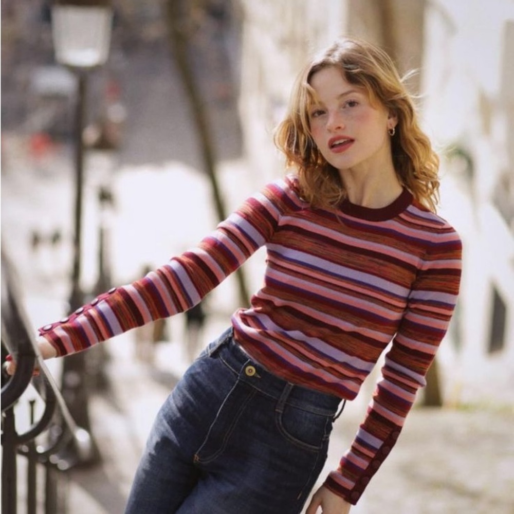 Sézane Striped Sweater - Picture 2 of 7